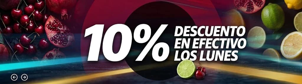10% de descuento en efectivo en Corta la Fruta