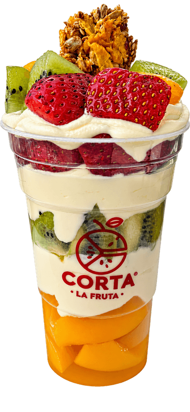Vaso de Fruta Corta la Fruta